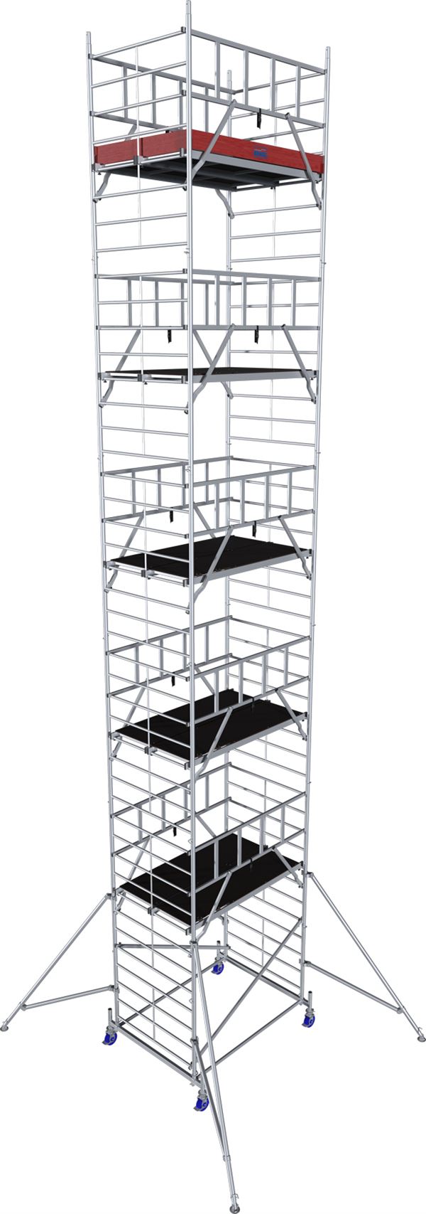 Alu-Rollgerüst KRAUSE® MONTO® PROTEC® XXL Breitaufbau 2,00x1,20m, AH= 12,30m, Z945198