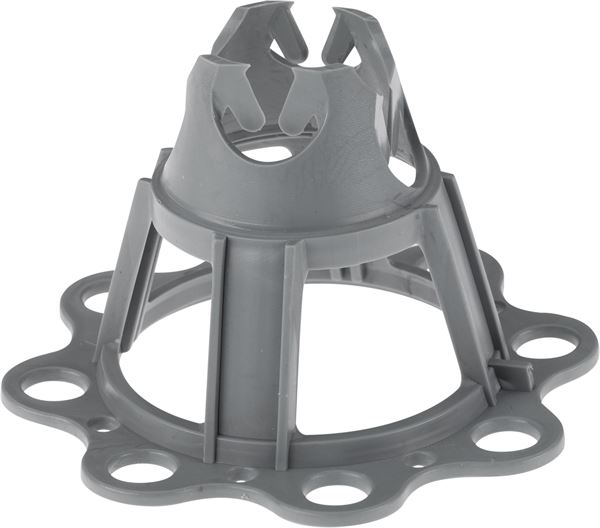 Abstandhalter mit Grundplatte 40/50mm für Eisen 8-16mm, 200Stk/Sack 60Sack/Pal, ZATM4050