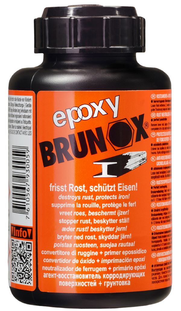 =§= Rostlöser u. Grundierung BRUNOX® Epoxy® Bulk 250ml, 12Flaschen/Kart, 112Kart/Pal, ZBR025EP