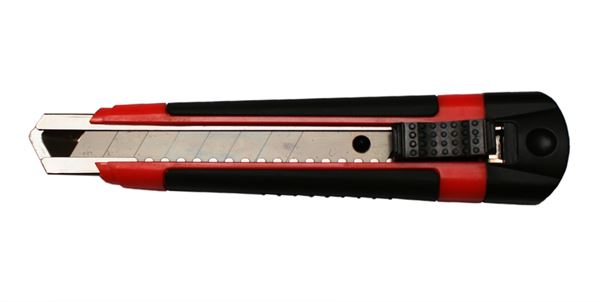Universalmesser PROFI 18mm, rot, Metallführung, selbst-arretierend, VPE12, ZCU18PROLO
