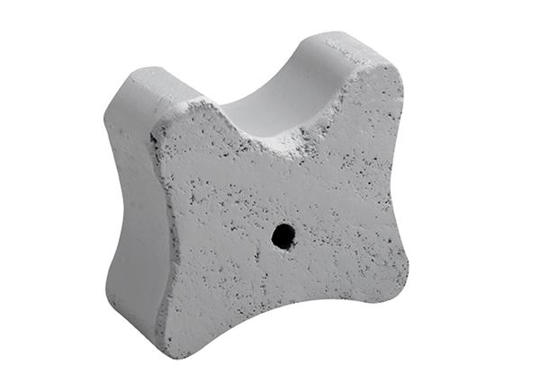 Faserbetonknochen VARIO o. Draht 35/40/50mm Schnittbreite 25mm 250Stk/Sack 40Sack/Pal, ZFBEK35