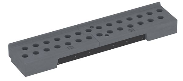 Transportschiene Kunststoff für 28 Bauzaunelemente, ZG102700