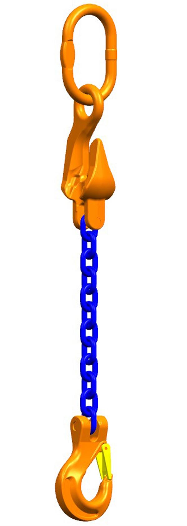 Kettengehänge PEWAG WIN 1-Strang 2,0m, Kette d=8mm, 2500kg, kürzbar, ZKG83254