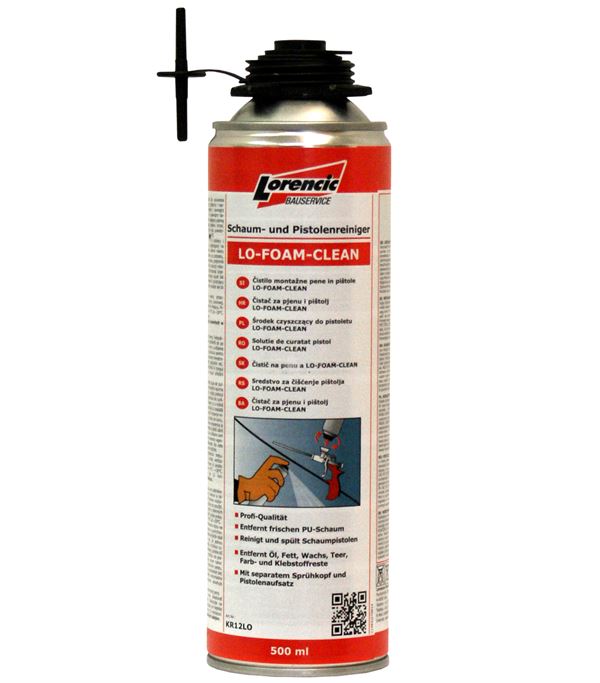 =§= Schaum- und Pistolenreiniger LO-FOAM-CLEAN 500ml 12Stk/Kart 70Kart/Pal, ZKR12LO