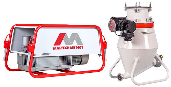 Förderanlage MALTECH MB140-T tragbar 7,5kW inkl. Einblashaube und Zubehör, ZL00214104