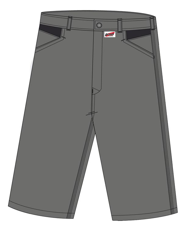 Arbeitsshorts LO-ACTIVE anthrazit/schwarz 245 g/m² Gr. 56 VPE5, ZLO-ACTAS-AS56