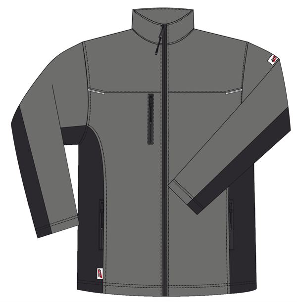 Softshell-Jacke LO-ACTIVE anthrazit/schwarz 300 g/m² Gr. 52 VPE5, ZLO-ACTAS-SJ52