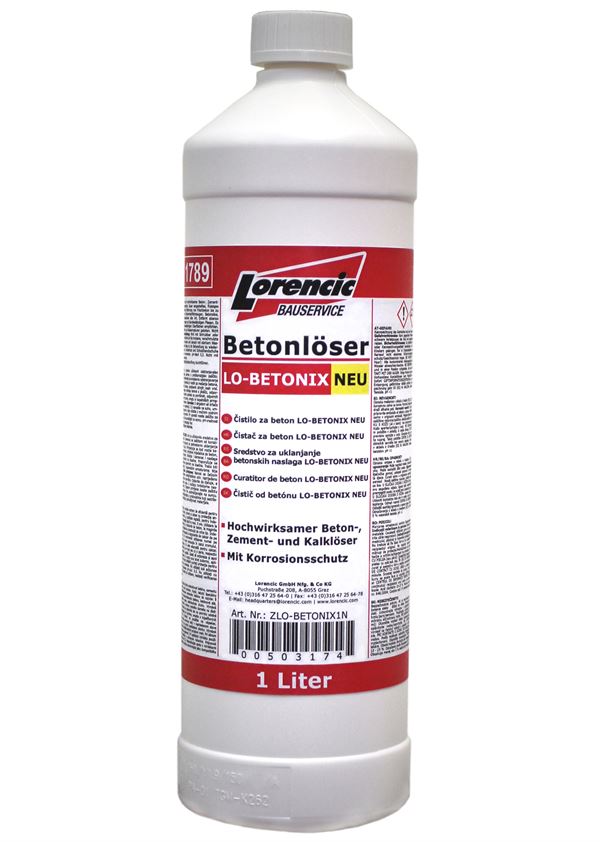 =§= Betonlöser LO-BETONIX NEU 1l/Sprühflasche 12Flaschen/Kart 40Kart/Pal, ZLO-BETONIX1N