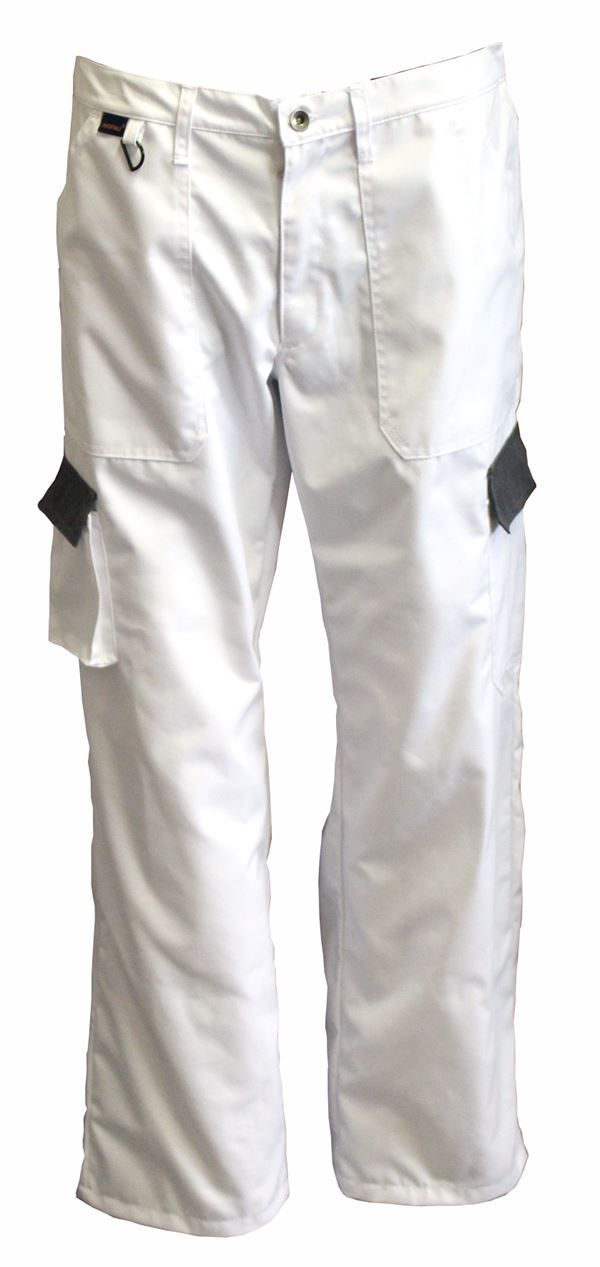 Bundhose LO-PROTEC weiß/grau 245 g/m² Gr. 46 VPE5, ZLO-PROTEC-BH46