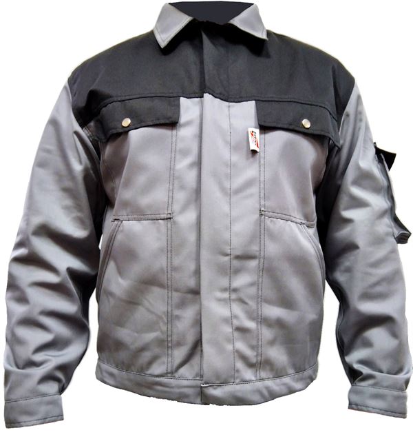 Bundjacke LO-PROTEC grau/schwarz 245 g/m² Gr. 56 VPE5, ZLO-PROTGBBJ56