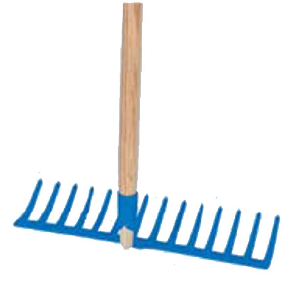 Schotterrechen 16 Zähne mit Stiel VPE5, ZR7160G